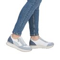 Rieker schoen wit / blauw-thumb-8