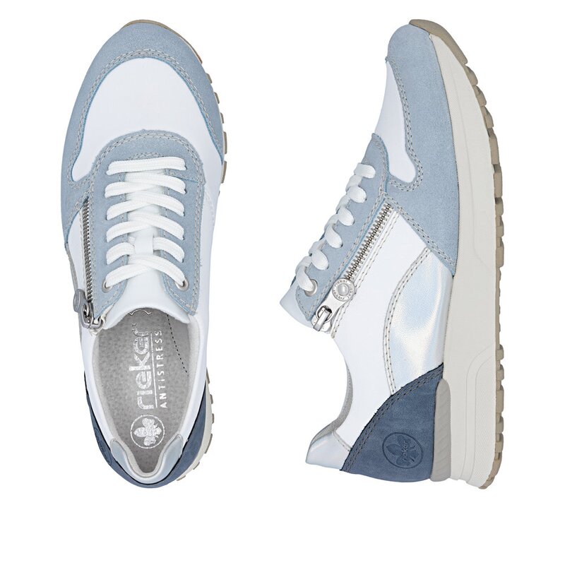 Rieker schoen wit / blauw-photo-7