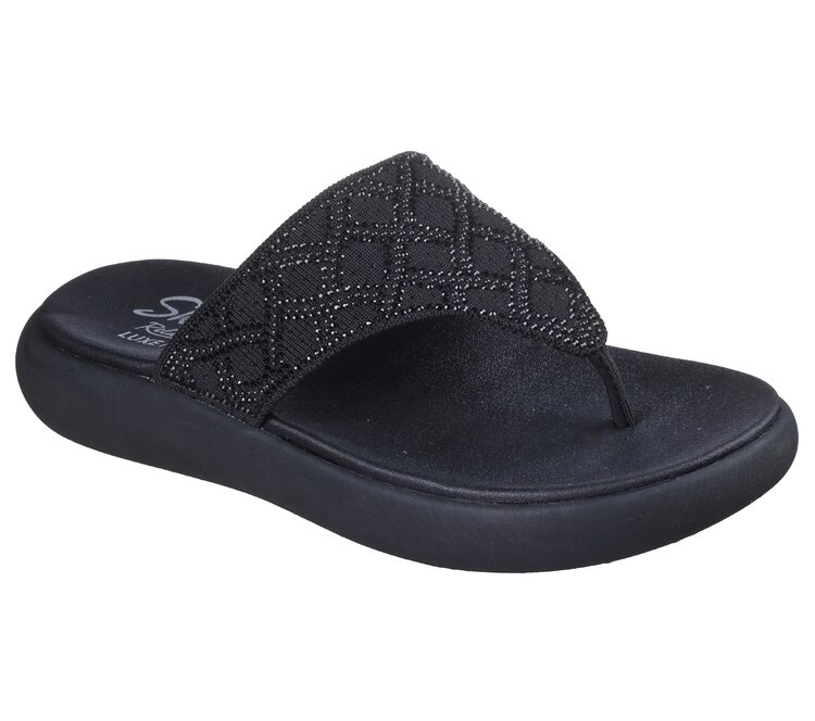 Skechers teenslipper zwart tweede thumbnail
