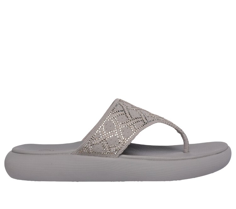 Skechers teenslipper taupe eerste thumbnail
