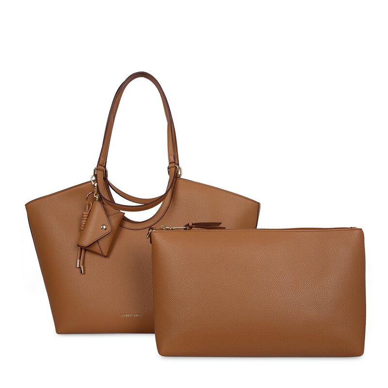 Laurent david handtassen cognac-photo-3