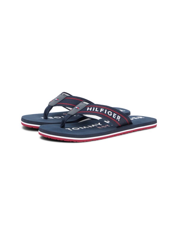 Tommy hilfiger teenslipper blauw-photo-2