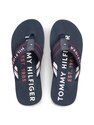 Tommy hilfiger teenslipper blauw-thumb-4