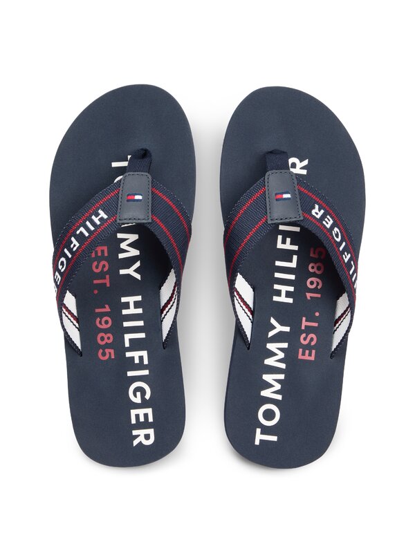Tommy hilfiger teenslipper blauw-photo-4