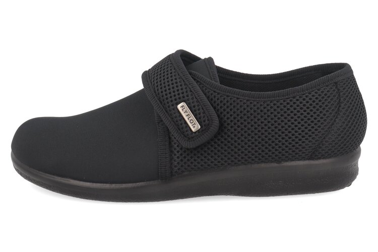 Fly flot pantoffel zwart eerste thumbnail