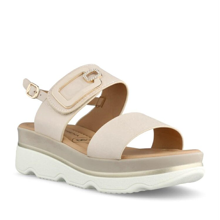 Donna serena schoen beige tweede thumbnail