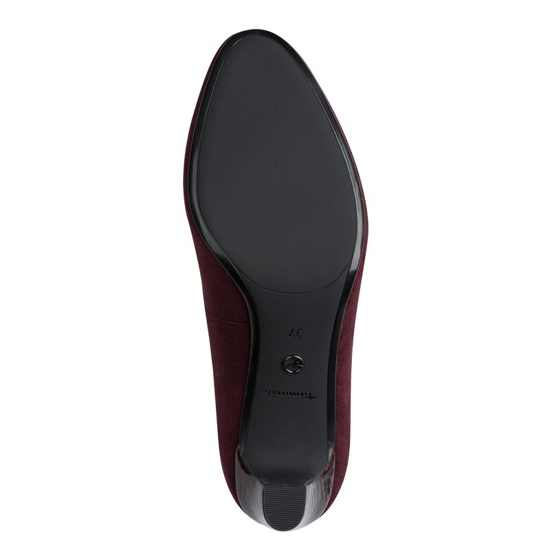 Tamaris pump bordeau-photo-6
