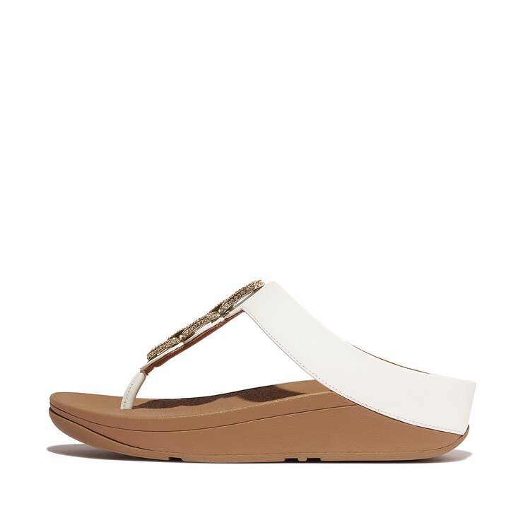 Fitflop teenslipper wit eerste thumbnail