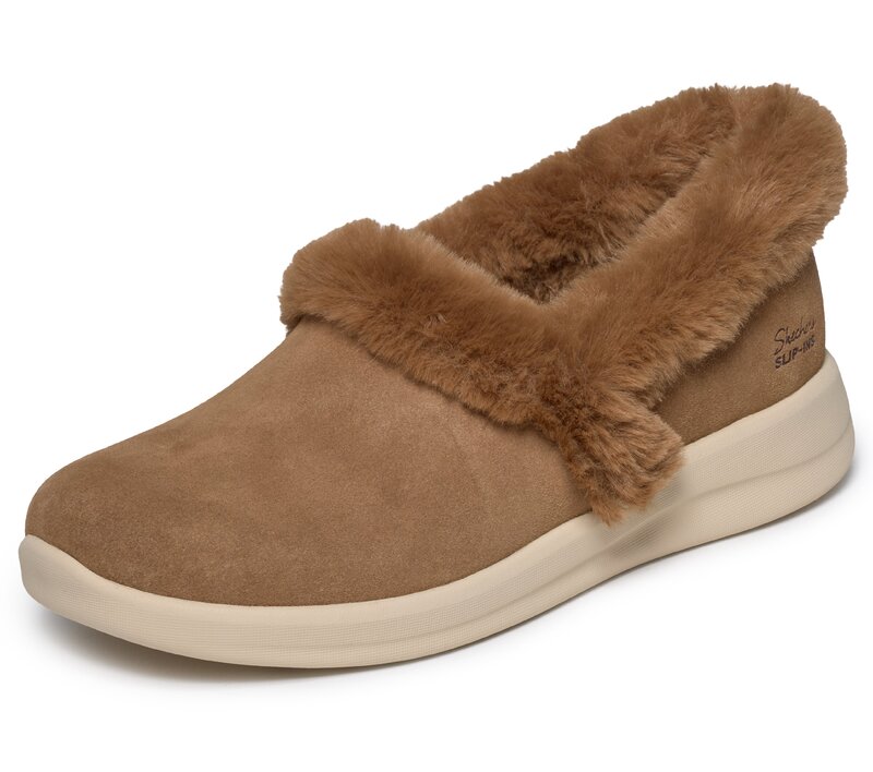 Skechers pantoffel cognac-photo-3