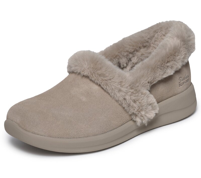 Skechers pantoffel taupe-photo-3