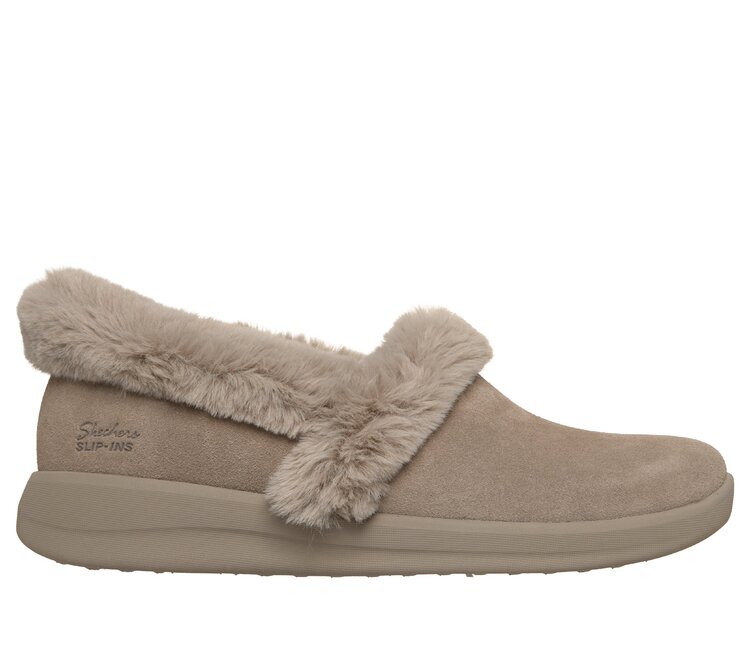 Skechers pantoffel taupe eerste thumbnail