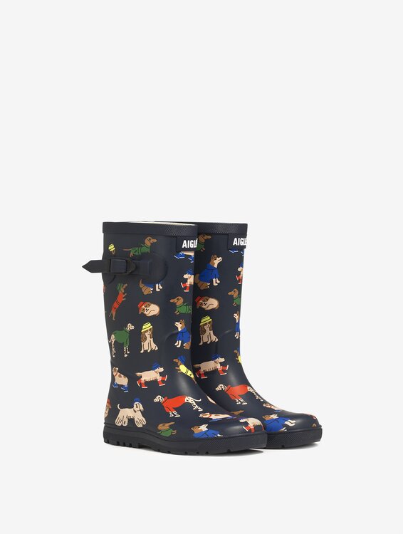 Aigle laars blauw tweede thumbnail