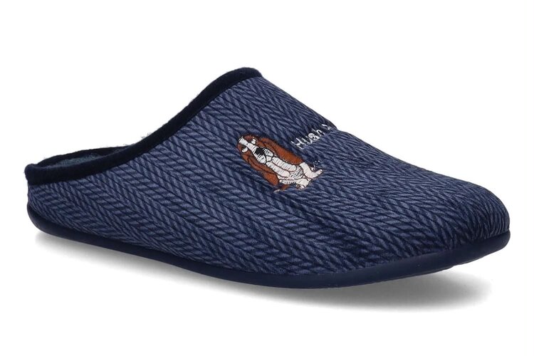 Hush puppies pantoffel blauw eerste thumbnail