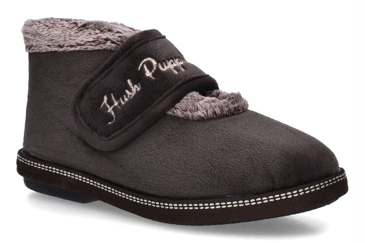 Hush puppies pantoffel bruin eerste thumbnail