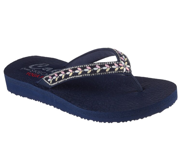Skechers teenslipper blauw tweede thumbnail