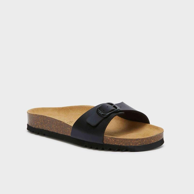 Scholl pantoffel zwart-photo-1