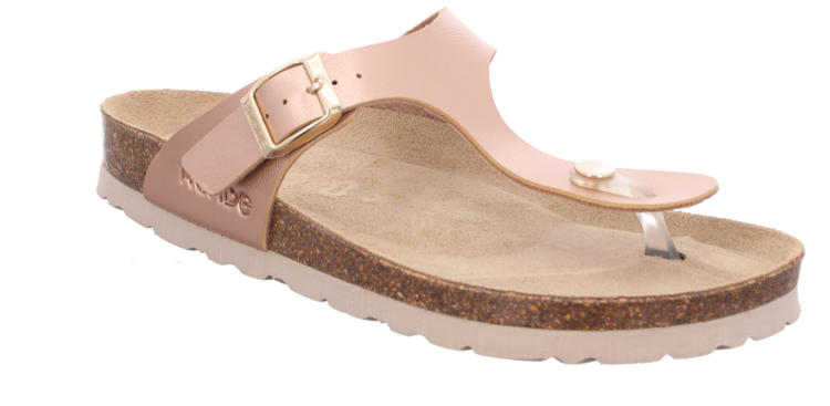 Rohde teenslipper roos eerste thumbnail