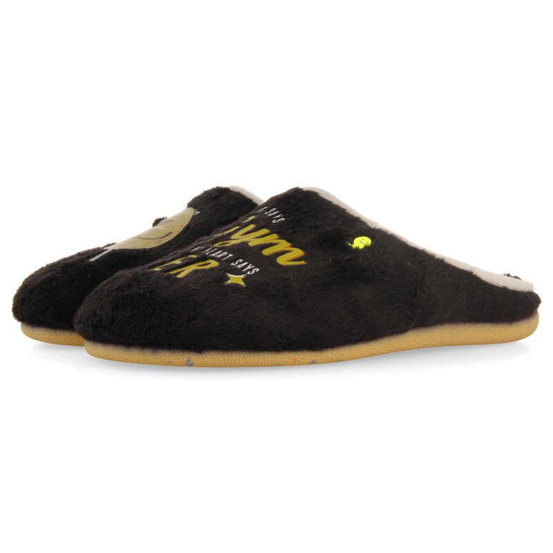 Hot potatoes pantoffel zwart-photo-2